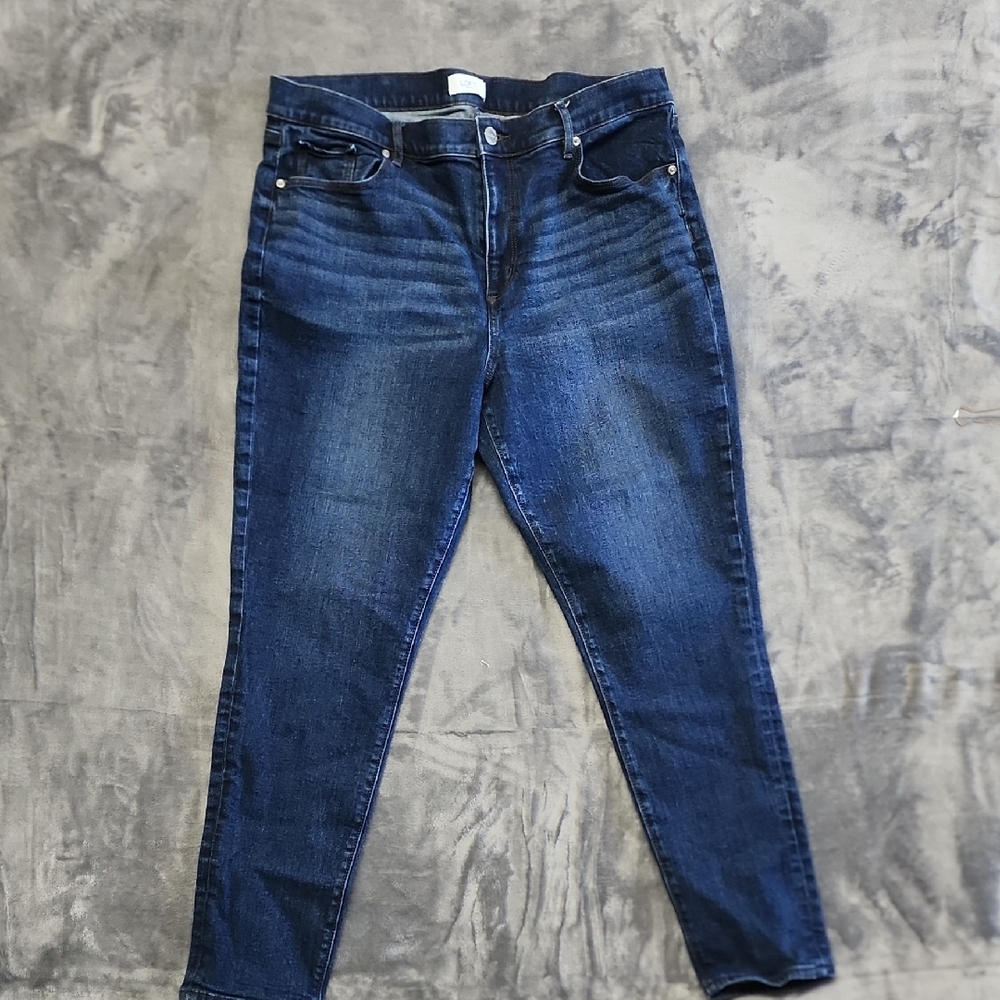 LOFT Midnight Blue Skinny Jeans for Women